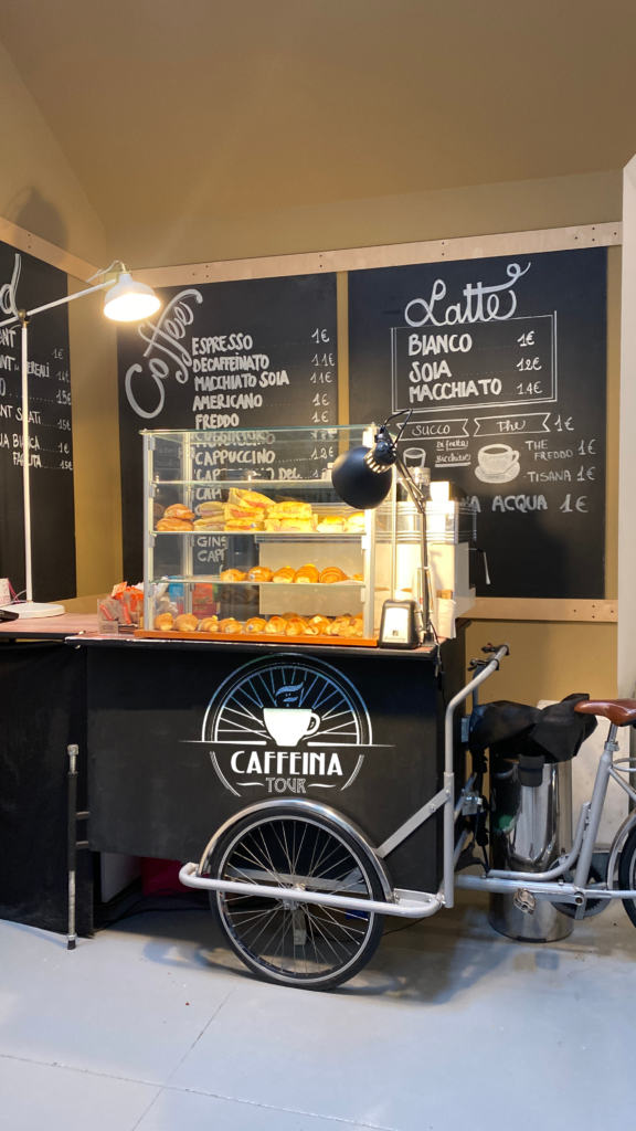 Immagine del servizio di coffee bike offerto da ScalabriniGroup.