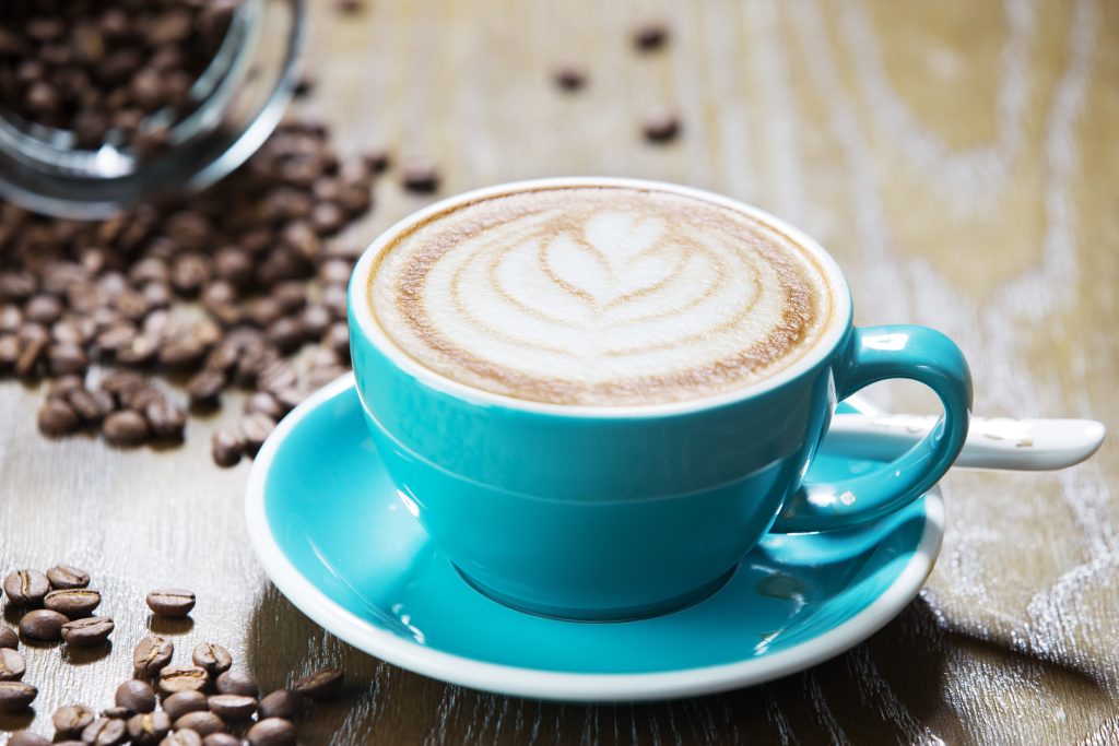 cup of coffee on table